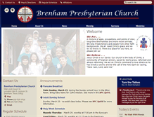 Tablet Screenshot of brenhampresbyterian.org